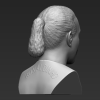 Ronaldinho bust ready for full color 3D printing - Thumbnail 15