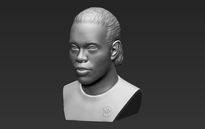 Ronaldinho bust ready for full color 3D printing 3D Print 283012