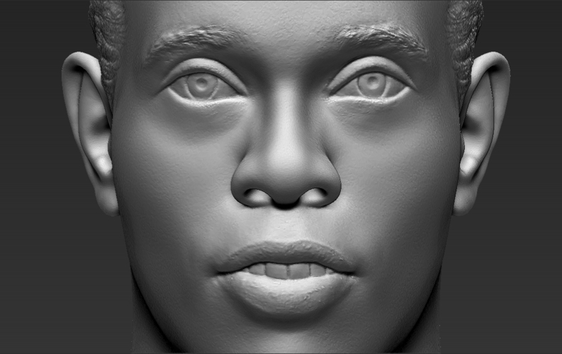 Ronaldinho bust ready for full color 3D printing 3D Print 283013