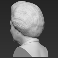 Margaret Thatcher bust 3D printing ready stl obj formats - Thumbnail 5