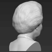 Margaret Thatcher bust 3D printing ready stl obj formats - Thumbnail 7