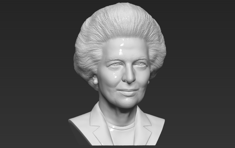 Margaret Thatcher bust 3D printing ready stl obj formats 3D Print 283030