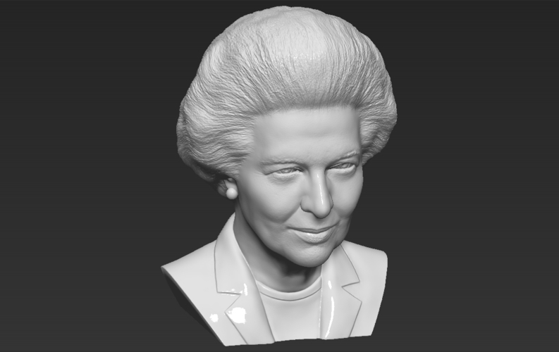Margaret Thatcher bust 3D printing ready stl obj formats 3D Print 283031