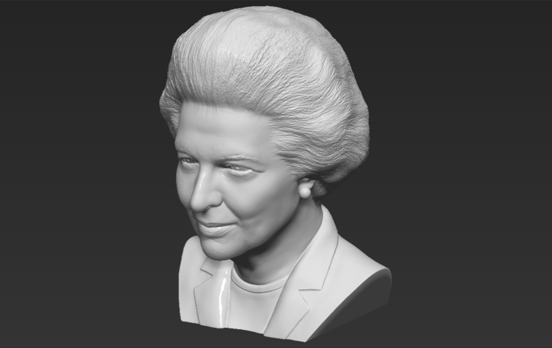 Margaret Thatcher bust 3D printing ready stl obj formats 3D Print 283032