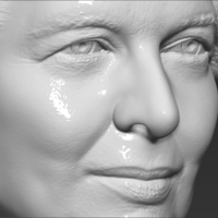 Margaret Thatcher bust 3D printing ready stl obj formats - Thumbnail 15