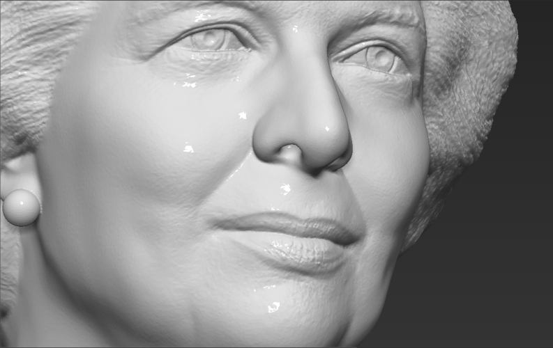 Margaret Thatcher bust 3D printing ready stl obj formats 3D Print 283037