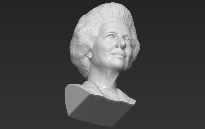 Margaret Thatcher bust 3D printing ready stl obj formats 3D Print 283038