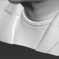 Margaret Thatcher bust 3D printing ready stl obj formats - Thumbnail 20