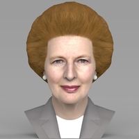 Small Margaret Thatcher bust ready for full color 3D printing 3D Printing 283044