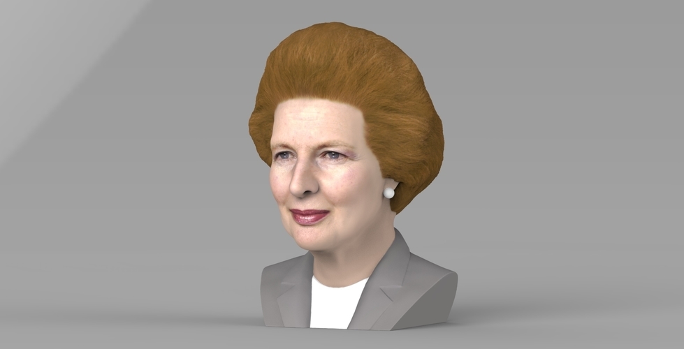 Margaret Thatcher bust ready for full color 3D printing 3D Print 283045