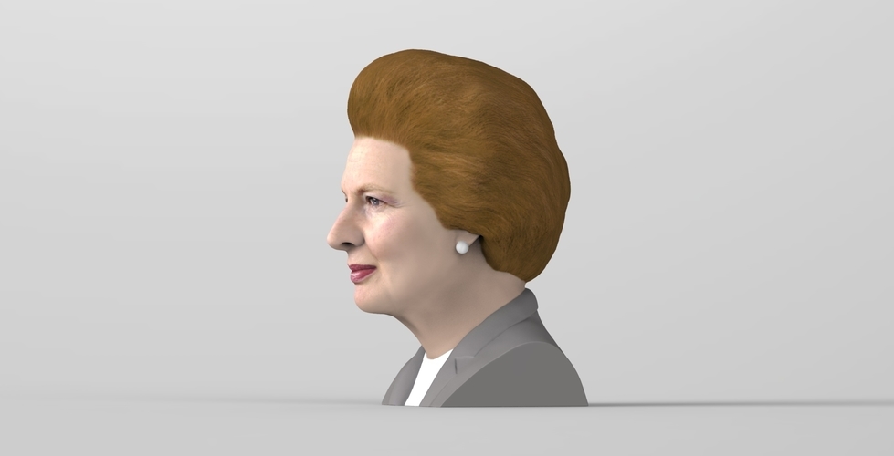 Margaret Thatcher bust ready for full color 3D printing 3D Print 283046