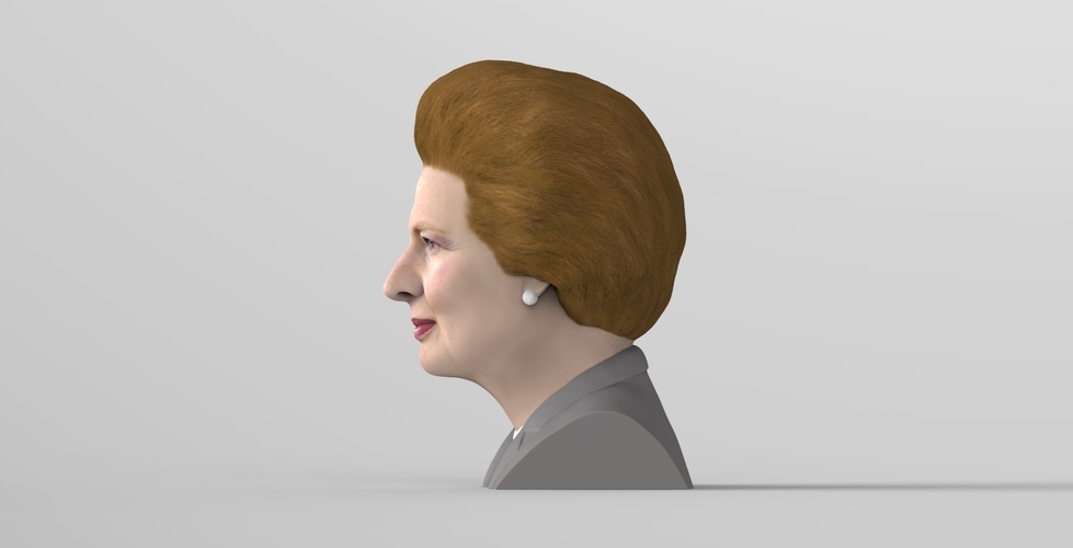 Margaret Thatcher bust ready for full color 3D printing 3D Print 283047