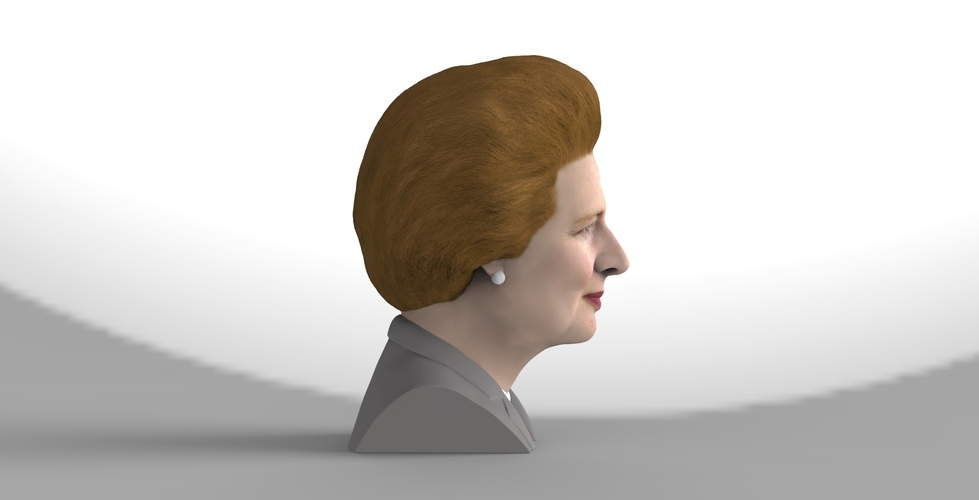 Margaret Thatcher bust ready for full color 3D printing 3D Print 283048