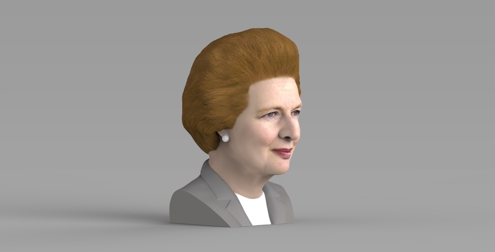 Margaret Thatcher bust ready for full color 3D printing 3D Print 283049