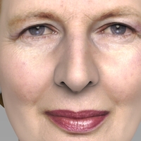 Margaret Thatcher bust ready for full color 3D printing - Thumbnail 7