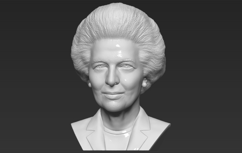 Margaret Thatcher bust ready for full color 3D printing 3D Print 283052