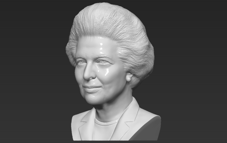 Margaret Thatcher bust ready for full color 3D printing 3D Print 283053