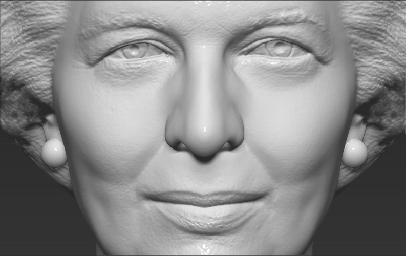 Margaret Thatcher bust ready for full color 3D printing 3D Print 283057