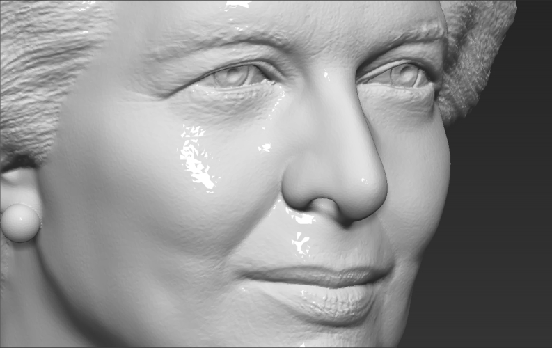 Margaret Thatcher bust ready for full color 3D printing 3D Print 283058