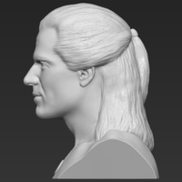 Geralt of Rivia The Witcher Cavill bust 3D printing ready - Thumbnail 4