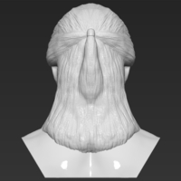 Geralt of Rivia The Witcher Cavill bust 3D printing ready - Thumbnail 6
