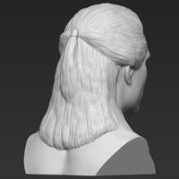Geralt of Rivia The Witcher Cavill bust 3D printing ready - Thumbnail 7