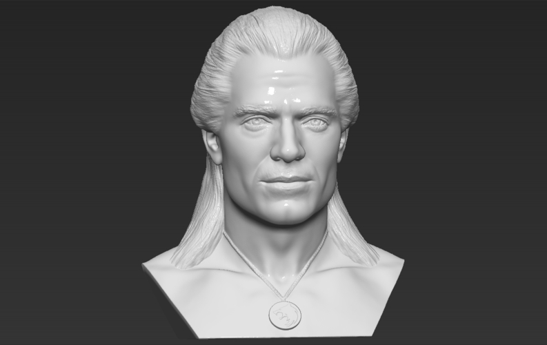 Geralt of Rivia The Witcher Cavill bust 3D printing ready 3D Print 283072