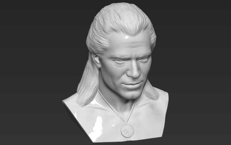 Geralt of Rivia The Witcher Cavill bust 3D printing ready 3D Print 283073