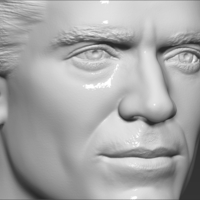 Geralt of Rivia The Witcher Cavill bust 3D printing ready - Thumbnail 15