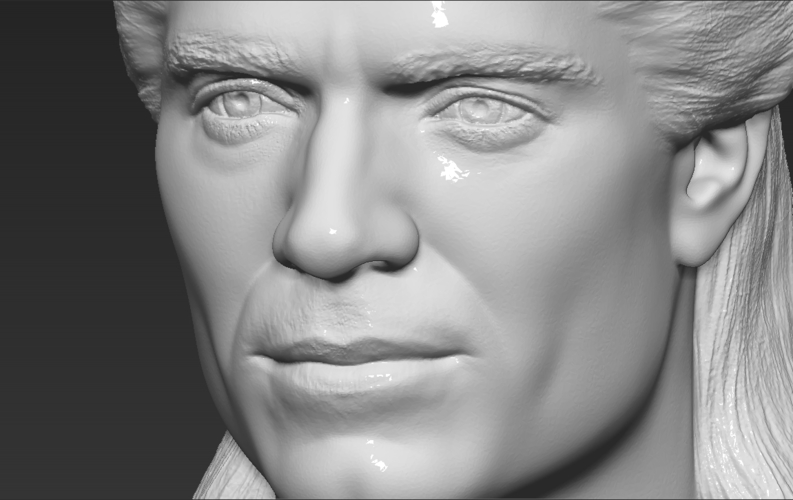 Geralt of Rivia The Witcher Cavill bust 3D printing ready 3D Print 283077