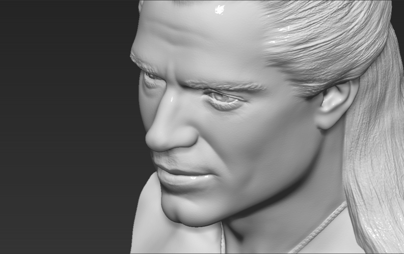 Geralt of Rivia The Witcher Cavill bust 3D printing ready 3D Print 283078