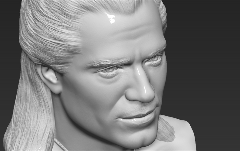 Geralt of Rivia The Witcher Cavill bust 3D printing ready 3D Print 283079