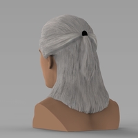 Geralt of Rivia The Witcher Cavill bust full color 3D printing - Thumbnail 5