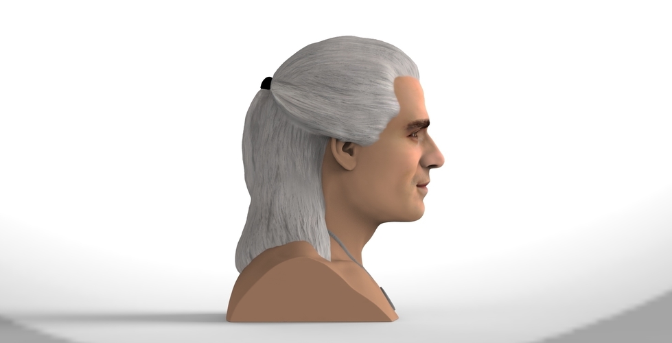 Geralt of Rivia The Witcher Cavill bust full color 3D printing 3D Print 283089