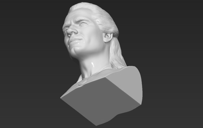 Geralt of Rivia The Witcher Cavill bust full color 3D printing 3D Print 283103