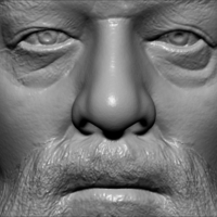 Dumbledore from Harry Potter bust 3D printing ready stl obj - Thumbnail 16