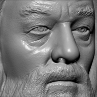 Dumbledore from Harry Potter bust 3D printing ready stl obj - Thumbnail 17