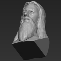 Dumbledore from Harry Potter bust 3D printing ready stl obj - Thumbnail 21