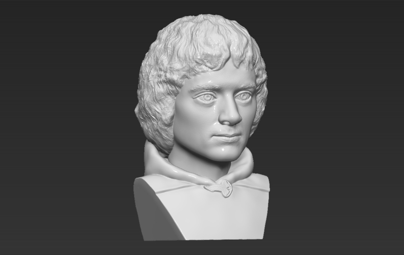 Frodo Baggins The Lord of the Rings bust 3D printing ready 3D Print 283161