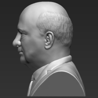 Mikhail Gorbachev bust 3D printing ready stl obj formats - Thumbnail 4