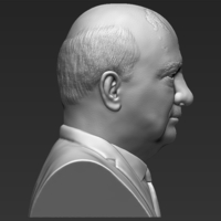 Mikhail Gorbachev bust 3D printing ready stl obj formats - Thumbnail 8