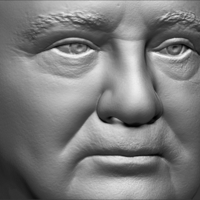 Mikhail Gorbachev bust 3D printing ready stl obj formats - Thumbnail 17