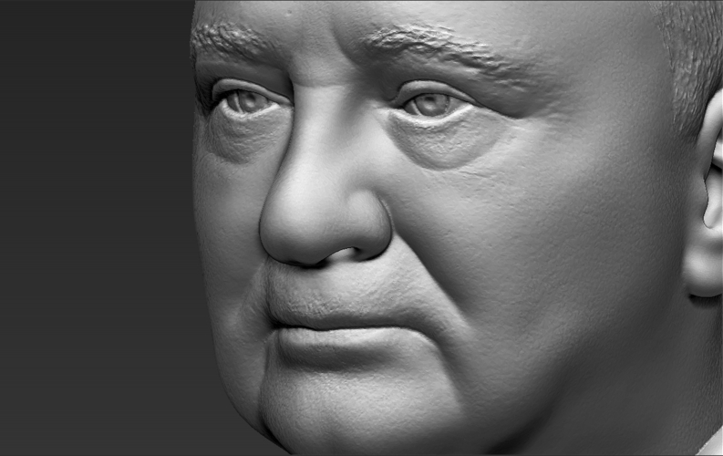 Mikhail Gorbachev bust 3D printing ready stl obj formats 3D Print 283192