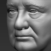 Mikhail Gorbachev bust 3D printing ready stl obj formats - Thumbnail 18