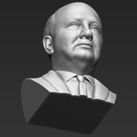 Mikhail Gorbachev bust 3D printing ready stl obj formats - Thumbnail 20