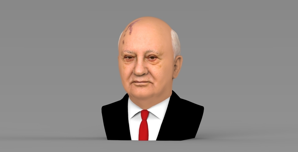 Mikhail Gorbachev bust ready for full color 3D printing 3D Print 283198