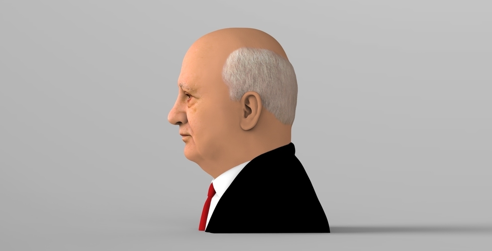 Mikhail Gorbachev bust ready for full color 3D printing 3D Print 283200