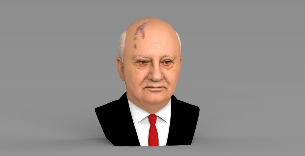 Mikhail Gorbachev bust ready for full color 3D printing 3D Print 283202