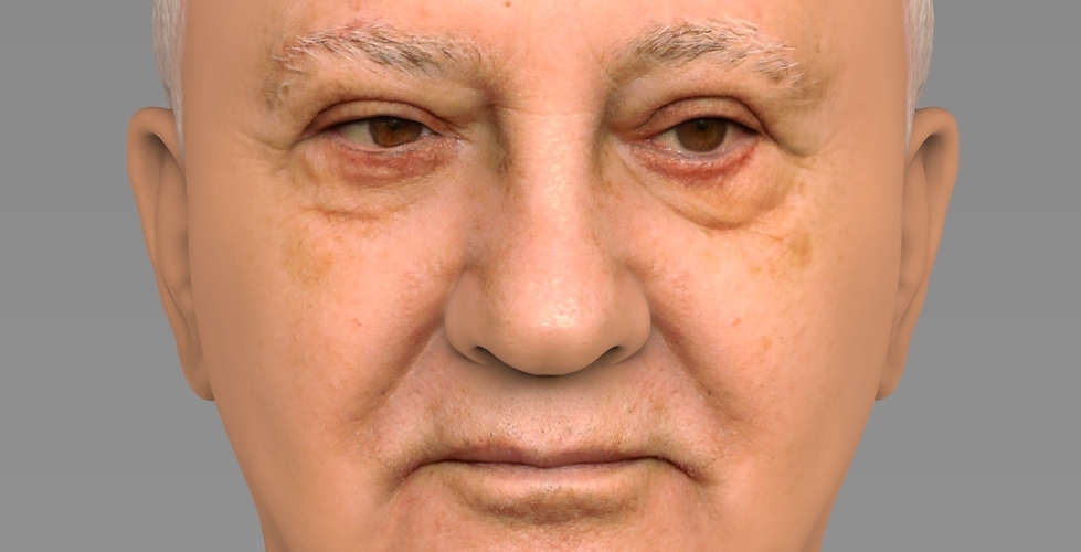 Mikhail Gorbachev bust ready for full color 3D printing 3D Print 283204