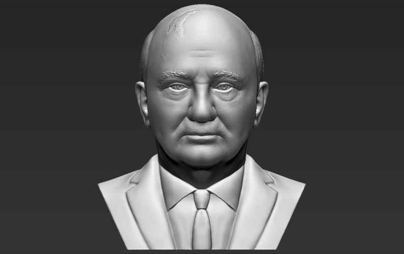 Mikhail Gorbachev bust ready for full color 3D printing 3D Print 283206
